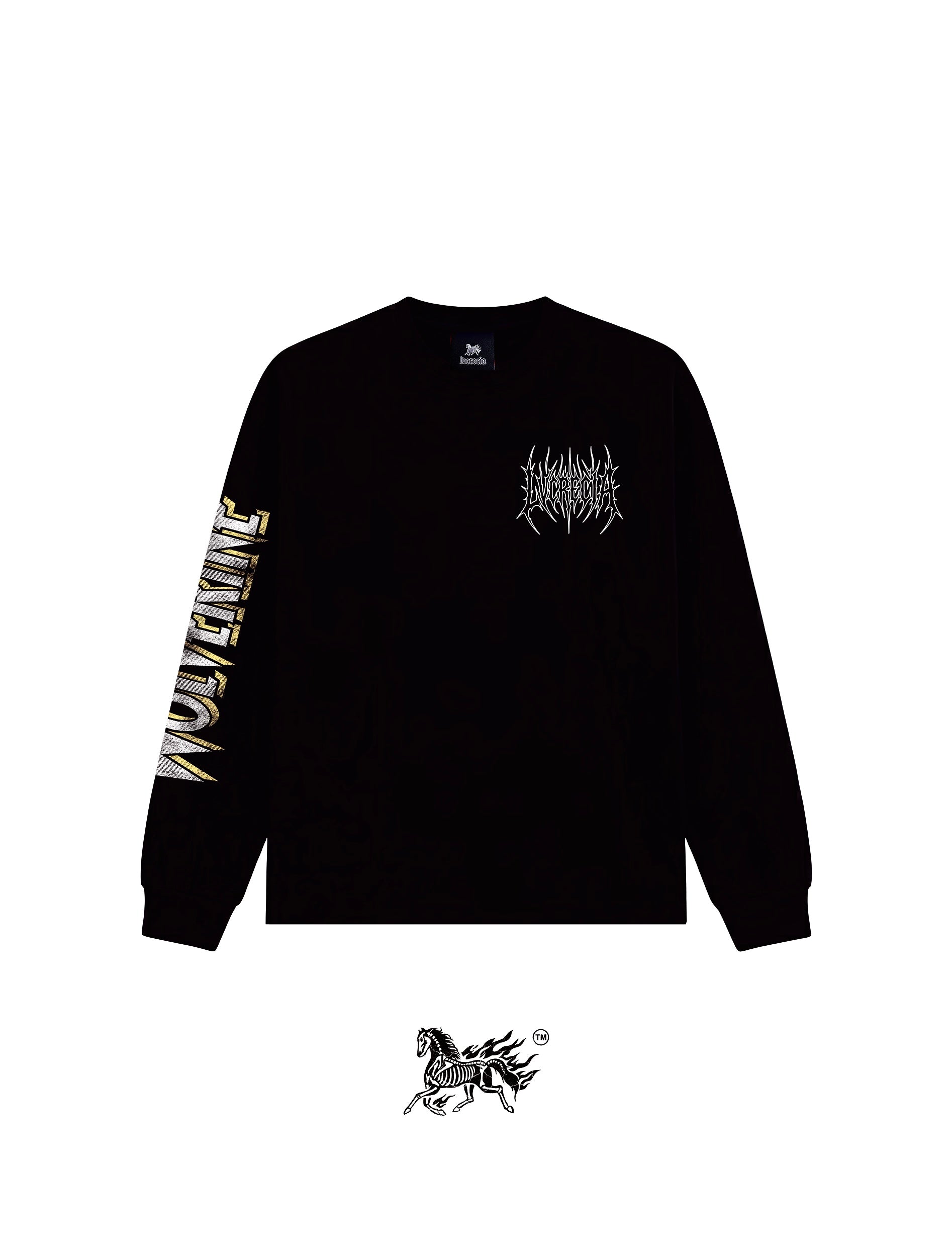 WOLVERINE "PREMIUM" LONG SLEEVE BLACK TEE