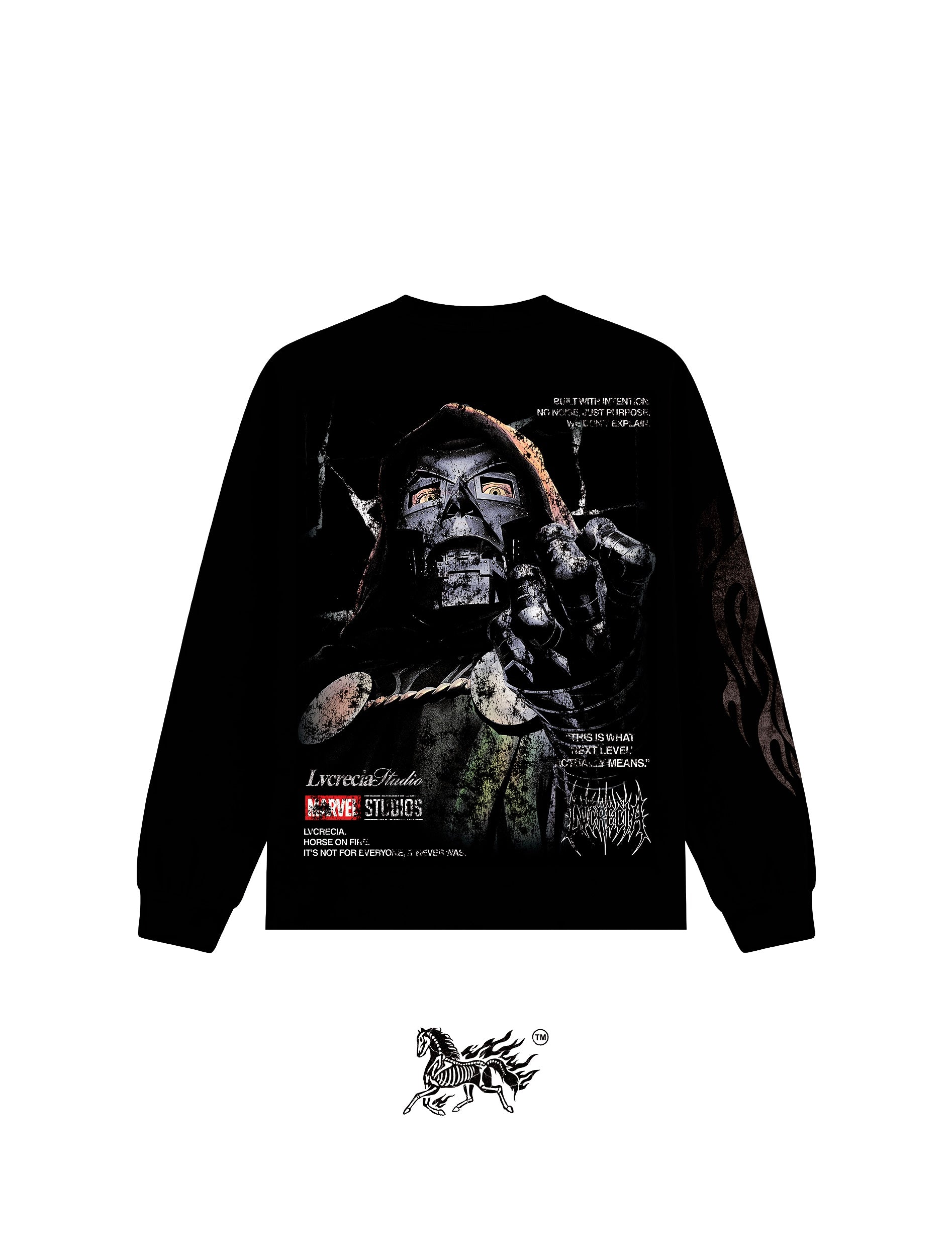 DOOM 2.0 "PREMIUM" LONG SLEEVE BLACK TEE