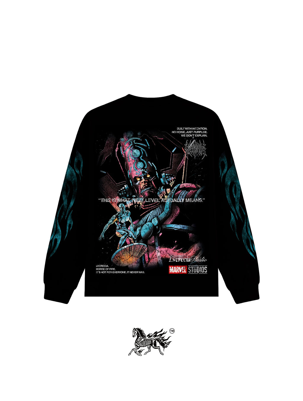 GALACTUS "PREMIUM" LONG SLEEVE BLACK TEE
