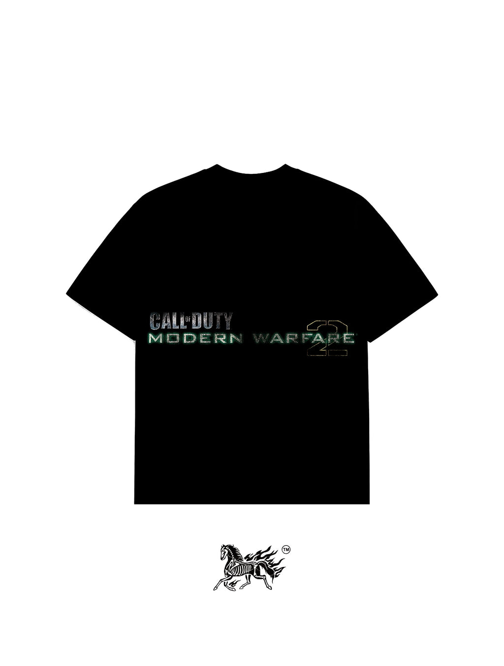 MODERN WARFARE 2 DOUBLE PRINT "PREMIUM" BLACK TEE