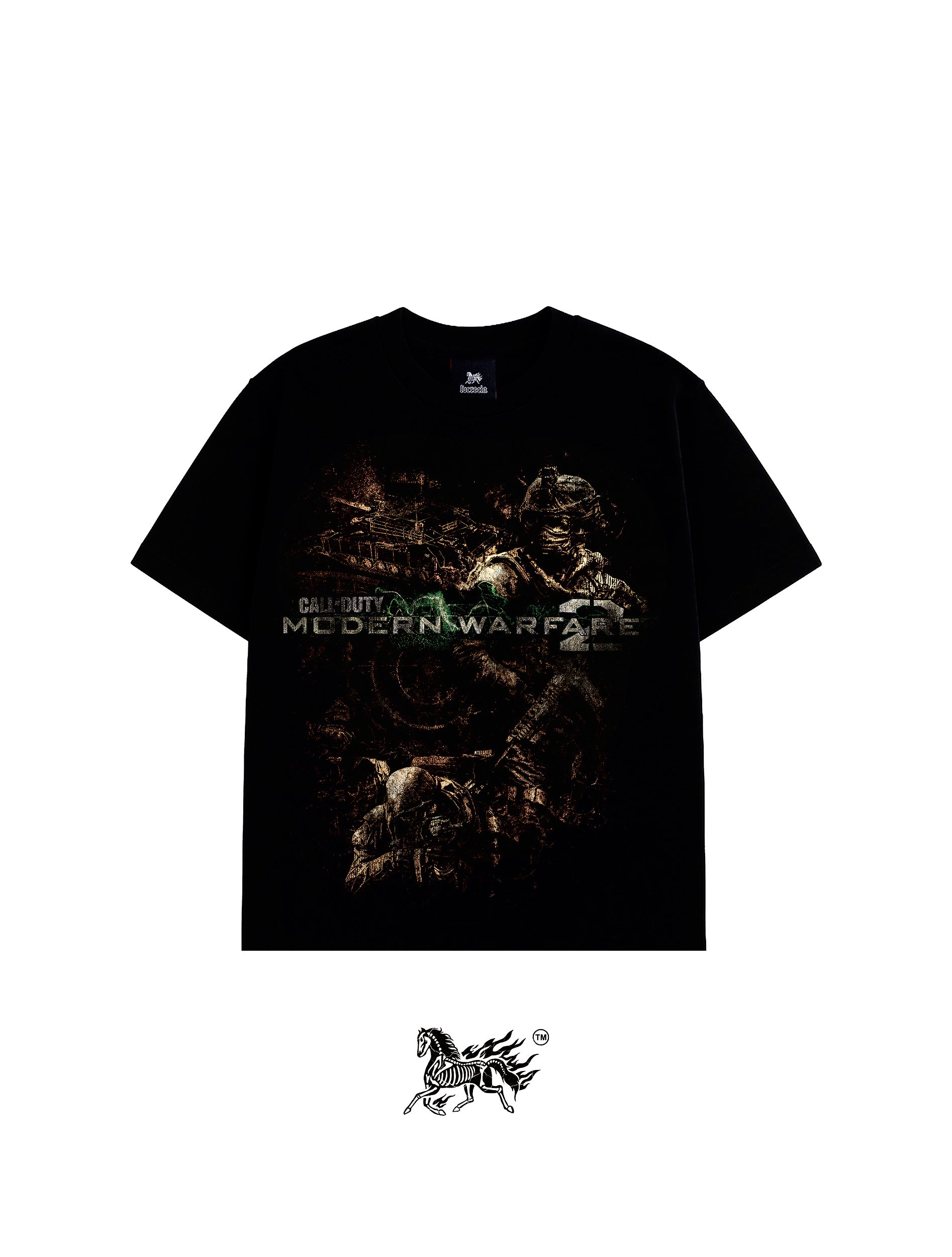MODERN WARFARE 2 DOUBLE PRINT "PREMIUM" BLACK TEE