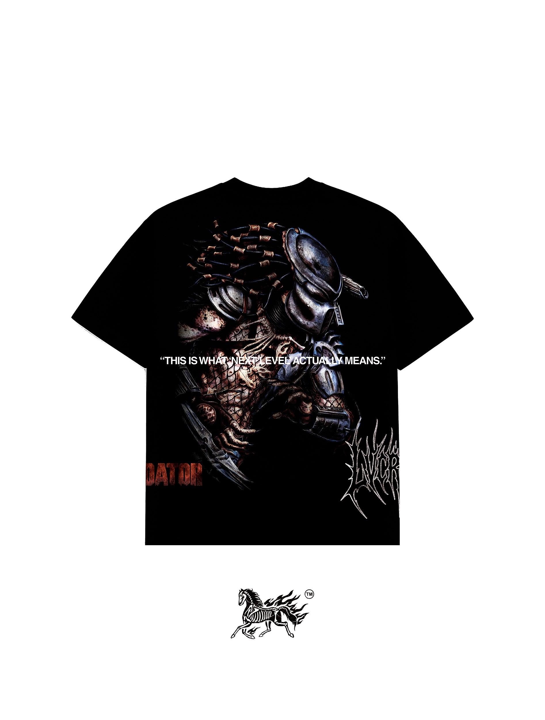 DA WOLF PREDATOR AOP "PREMIUM" BLACK TEE