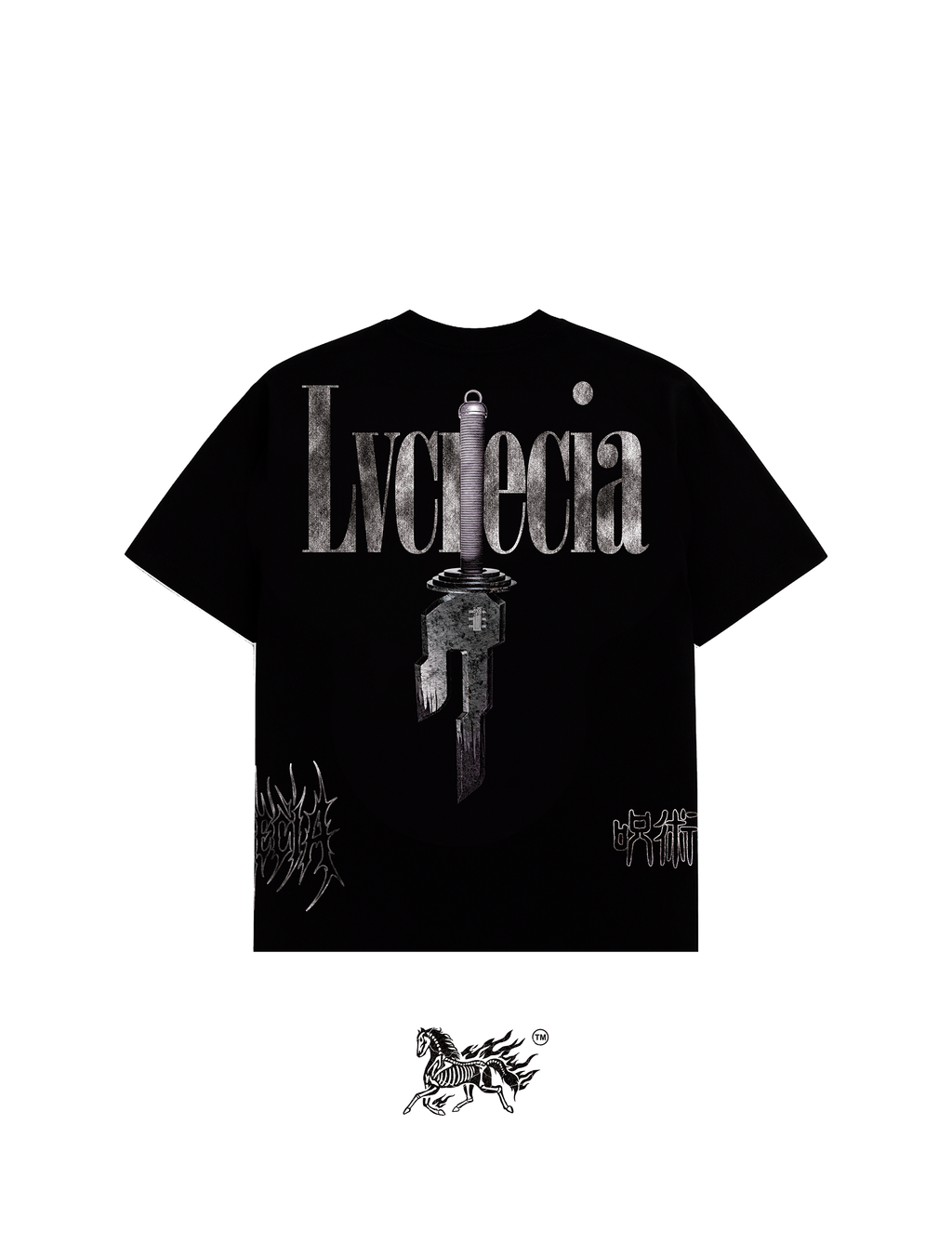 TOJI AOP "PREMIUM" BLACK TEE