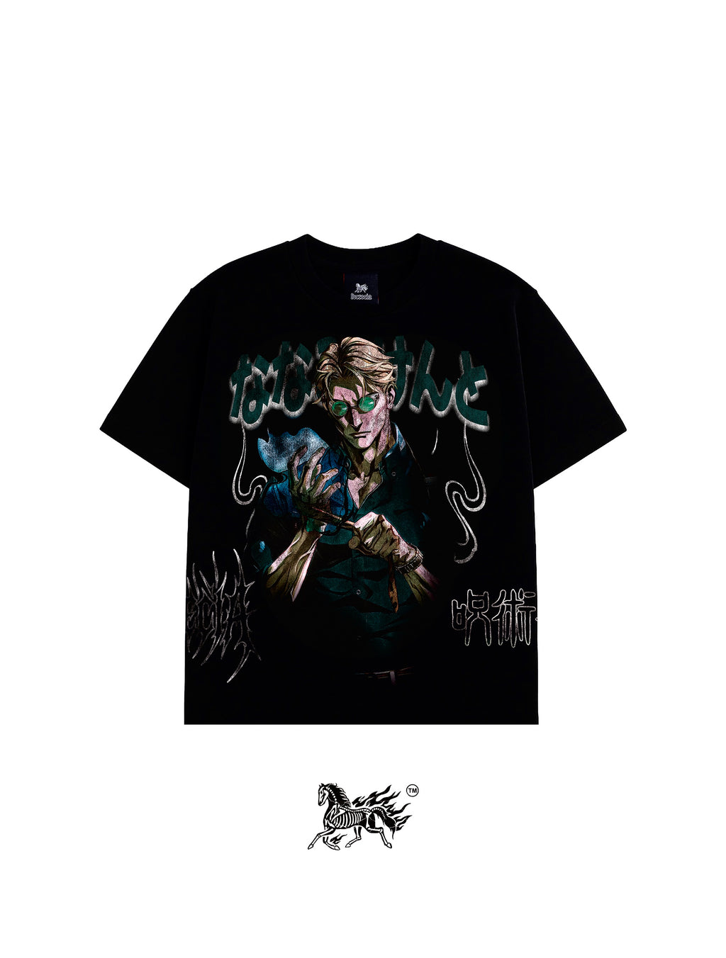 KENTO NANAMI AOP "PREMIUM" BLACK TEE