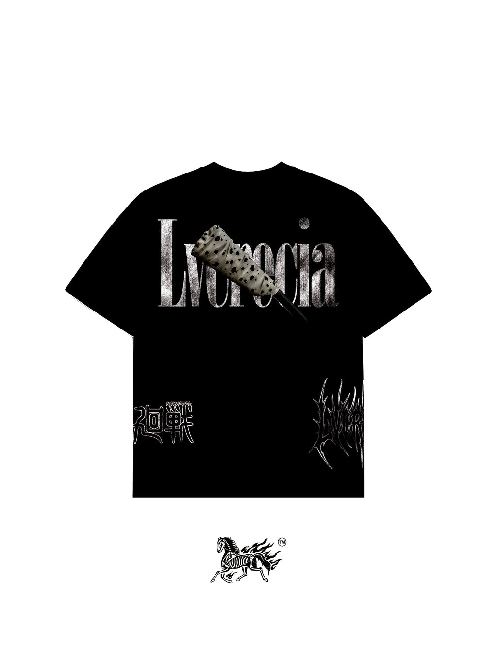 KENTO NANAMI AOP "PREMIUM" BLACK TEE
