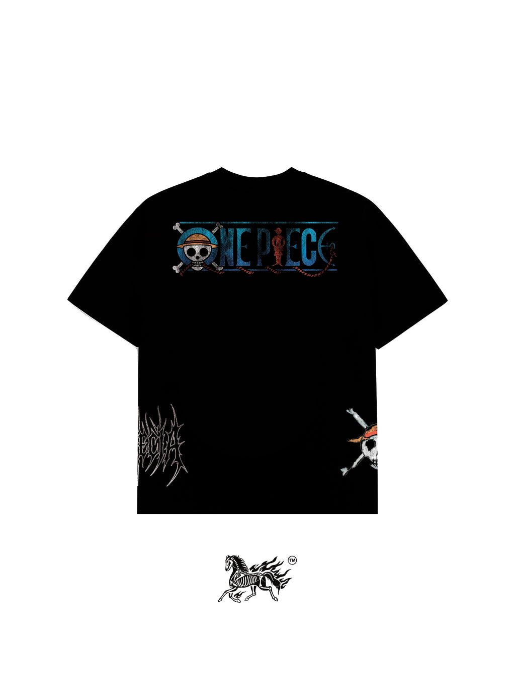 DONQUIXOTE DOFLAMINGO AOP "PREMIUM" BLACK TEE