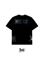 DONQUIXOTE DOFLAMINGO AOP "PREMIUM" BLACK TEE