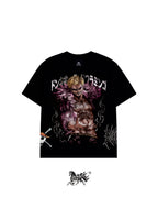 DONQUIXOTE DOFLAMINGO AOP "PREMIUM" BLACK TEE