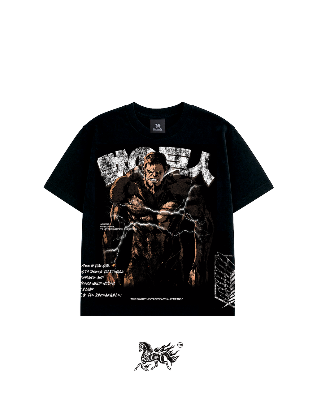 BEAST TITAN AOP "PREMIUM" BLACK TEE