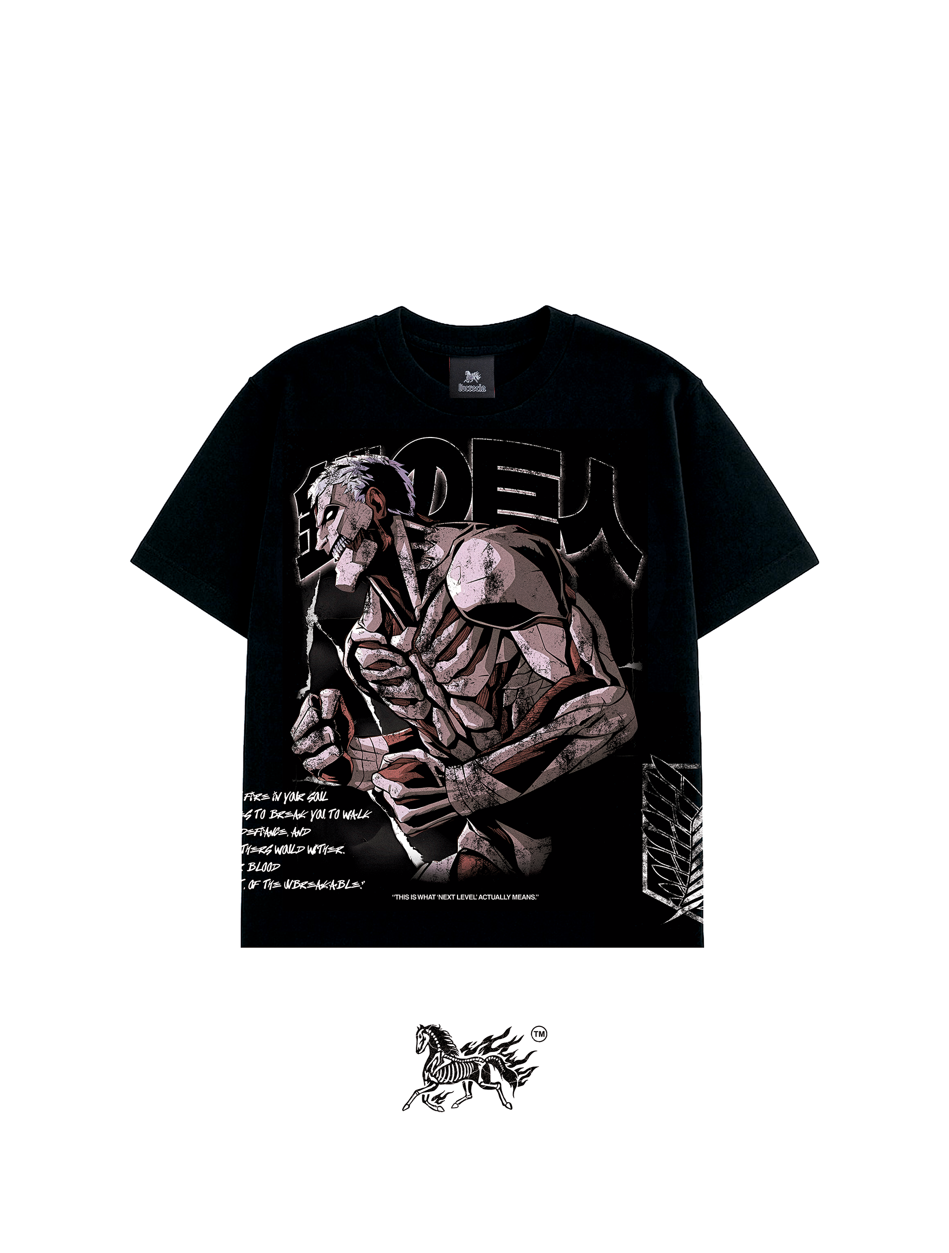 ARMORED TITAN AOP "PREMIUM" BLACK TEE