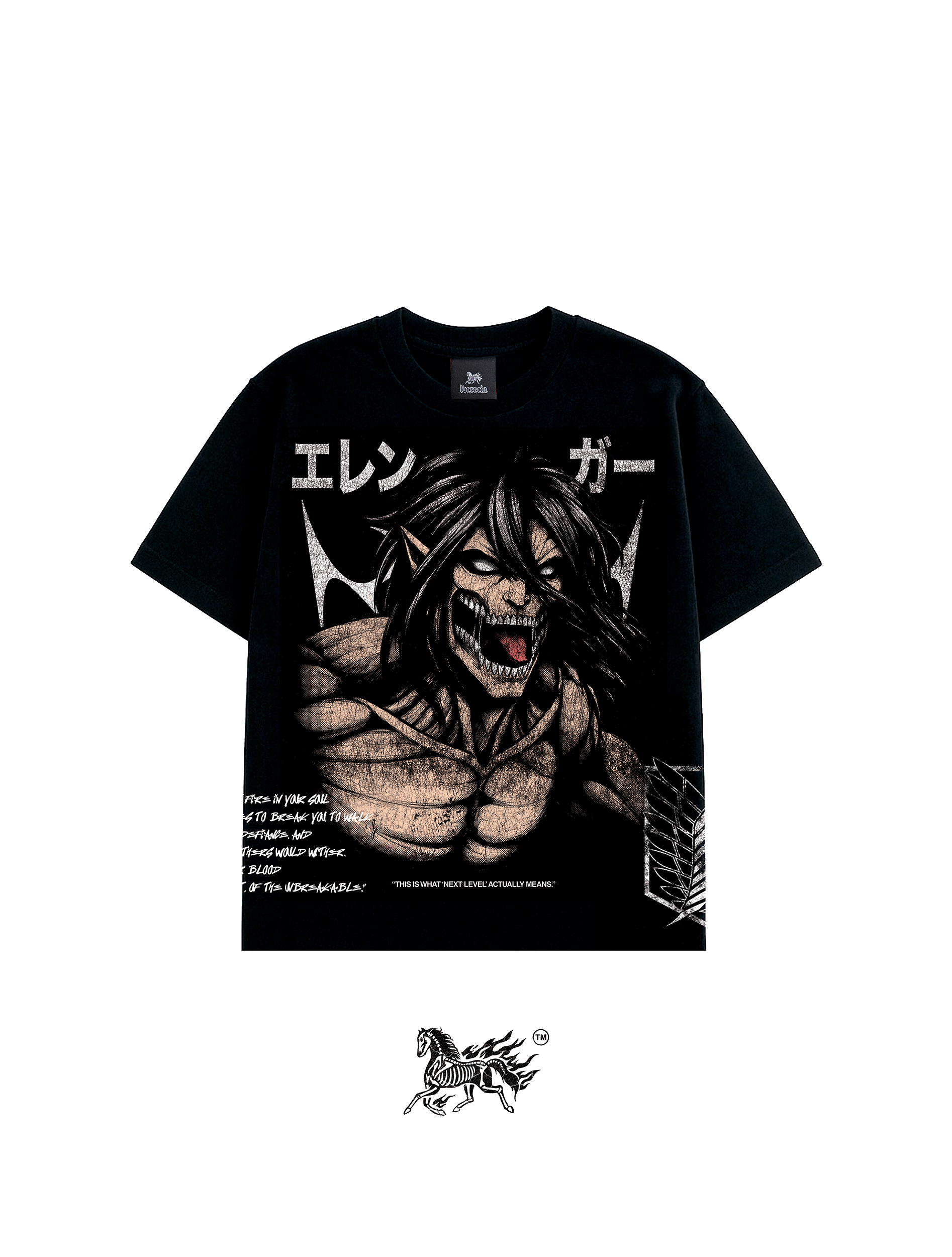 ATTACK TITAN 2.0 AOP "PREMIUM" BLACK TEE