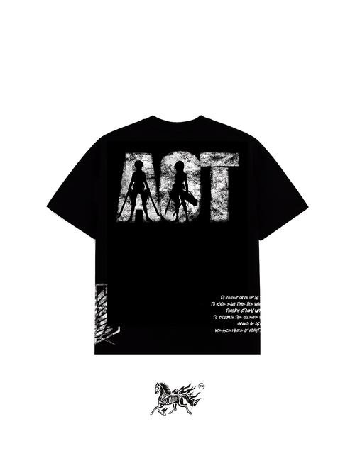 ARMORED TITAN AOP "PREMIUM" BLACK TEE