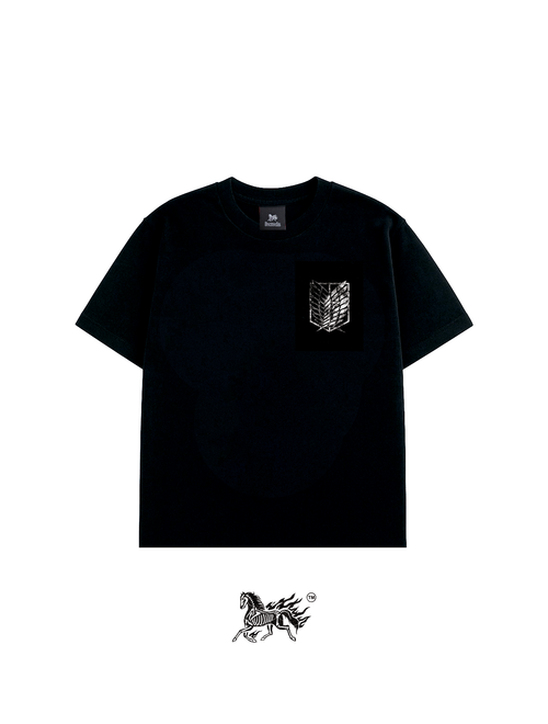 BEAST TITAN DOUBLE PRINT "PREMIUM" BLACK TEE