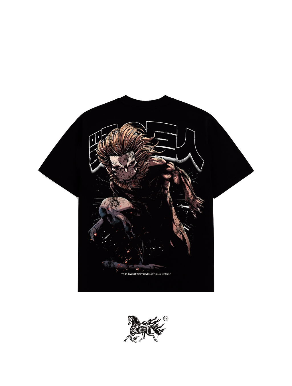 JAW TITAN DOUBLE PRINT "PREMIUM" BLACK TEE