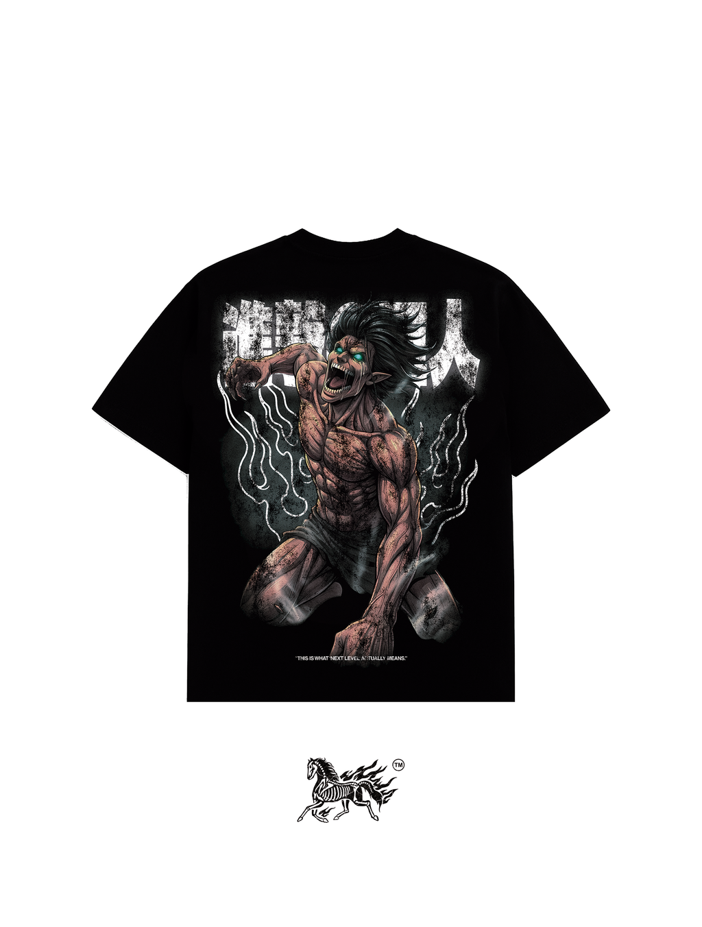 ATTACK TITAN DOUBLE PRINT "PREMIUM" BLACK TEE
