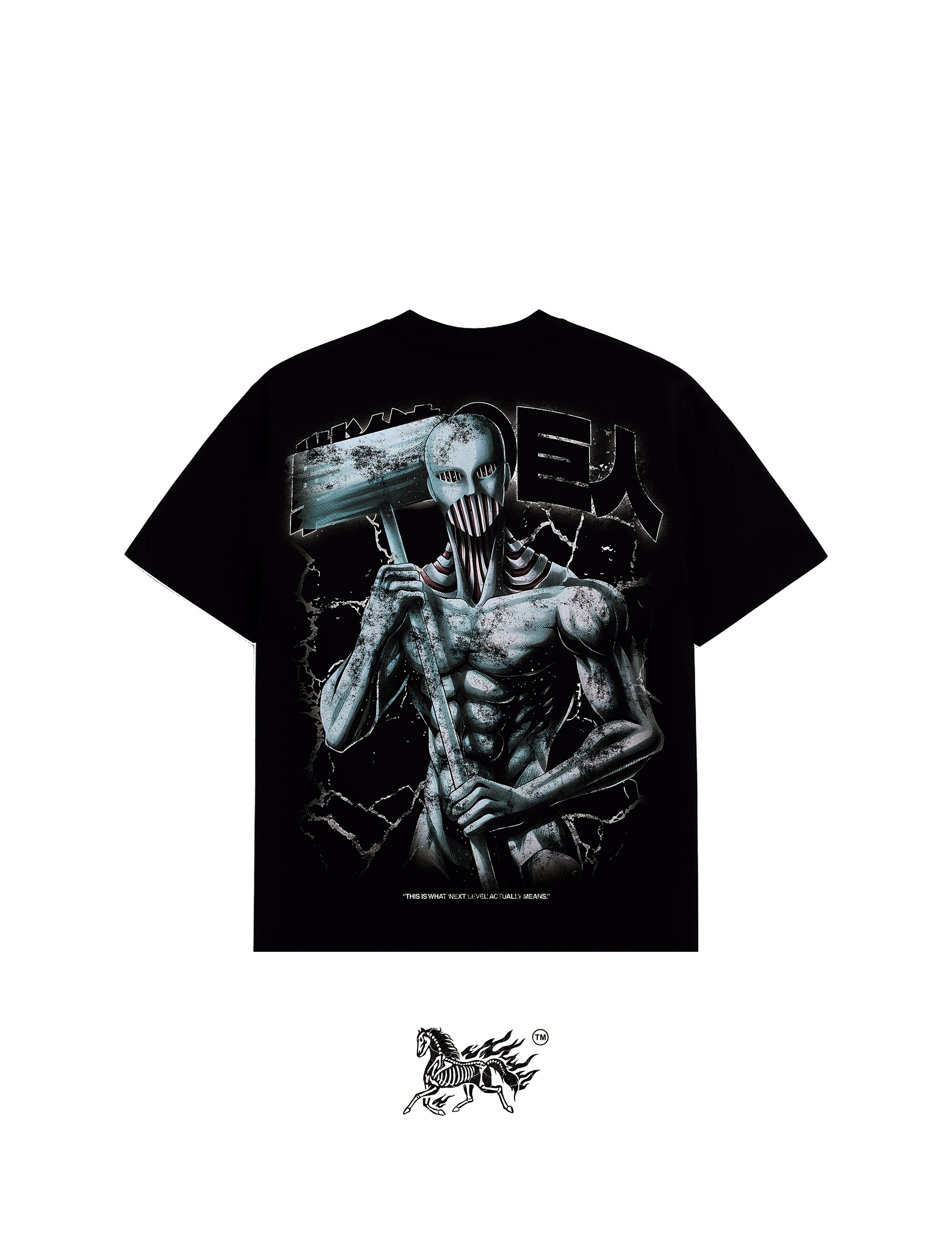 WAR HAMMER TITAN DOUBLE PRINT "PREMIUM" BLACK TEE