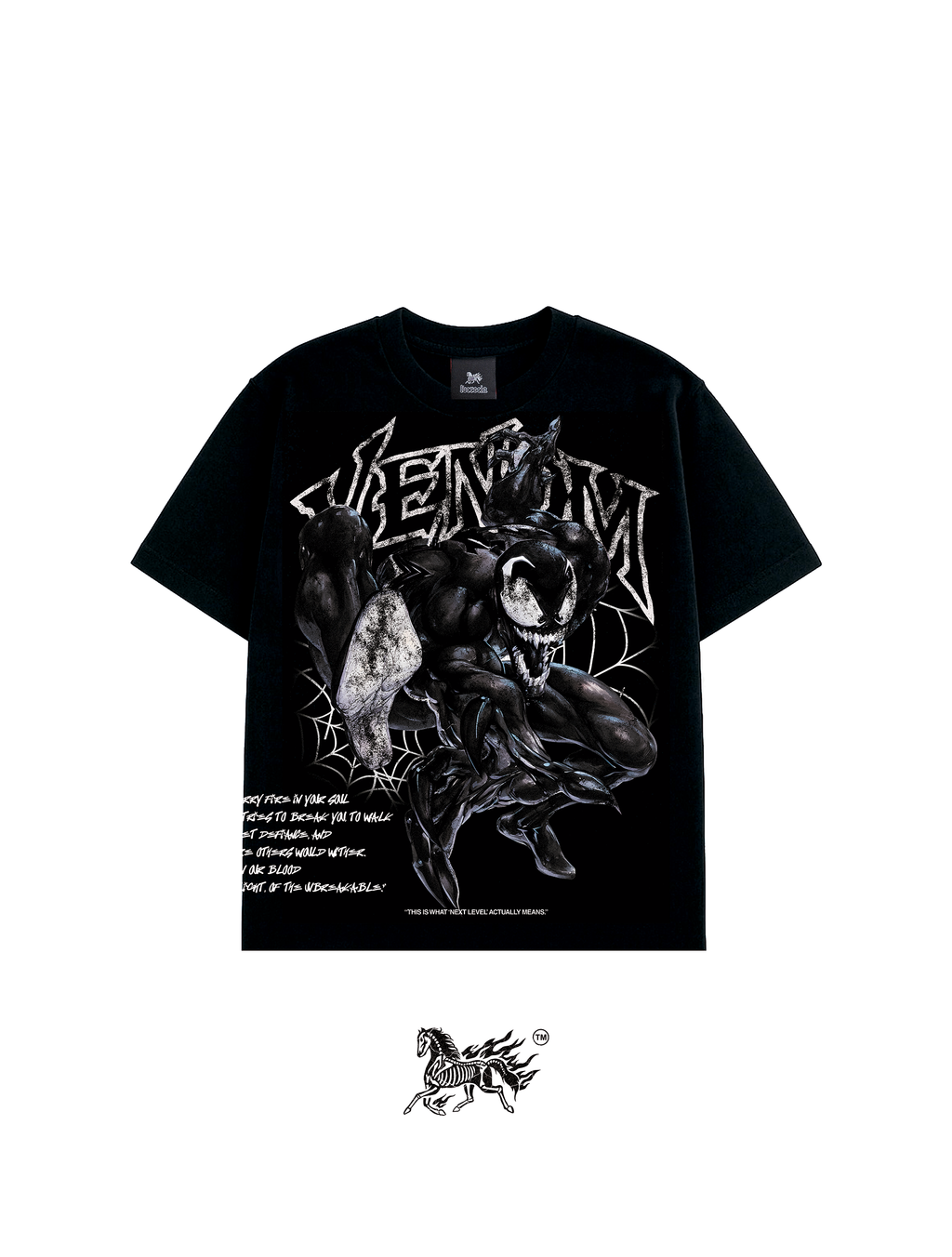 VENOMIZED AOP "PREMIUM" BLACK TEE