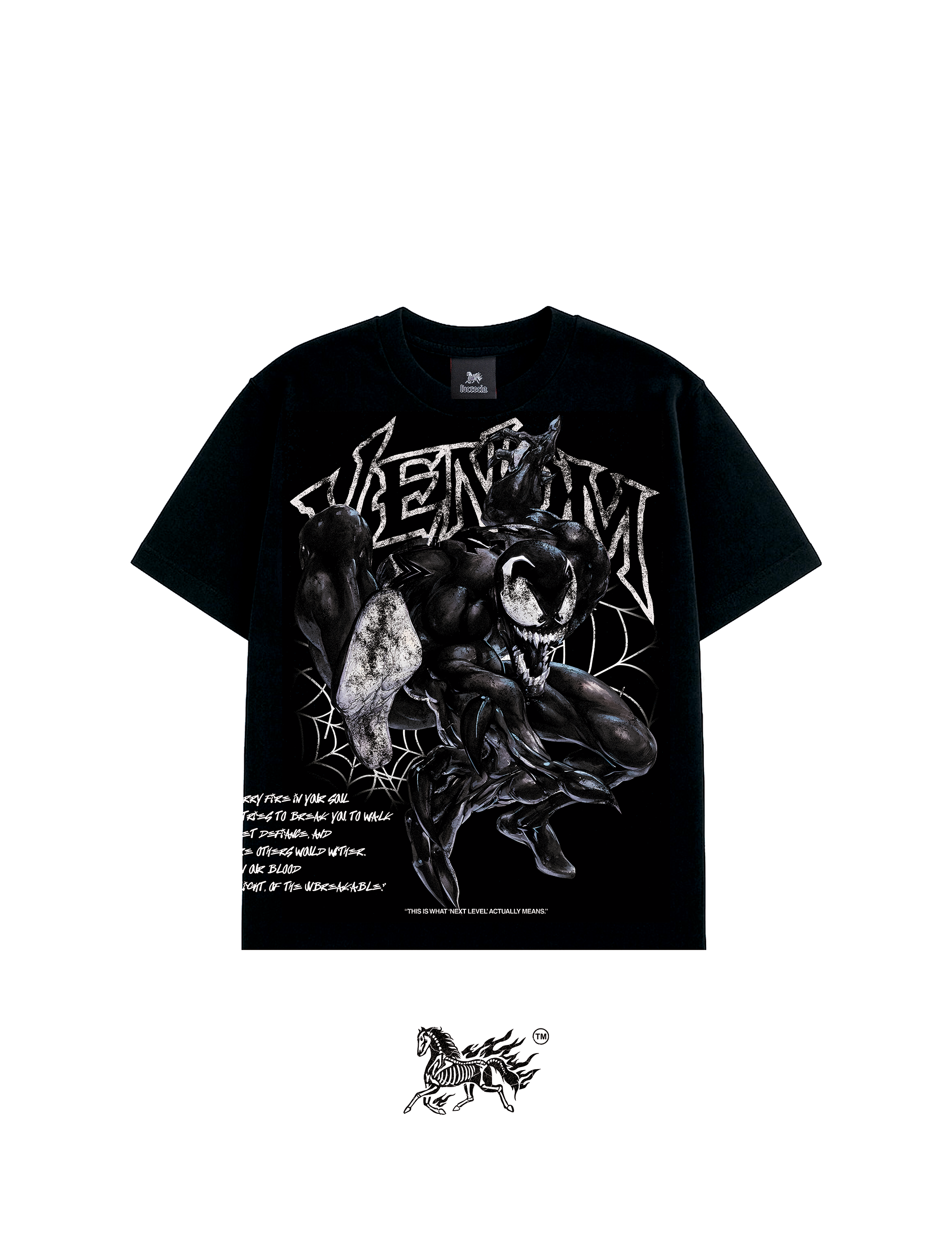 VENOMIZED AOP "PREMIUM" BLACK TEE