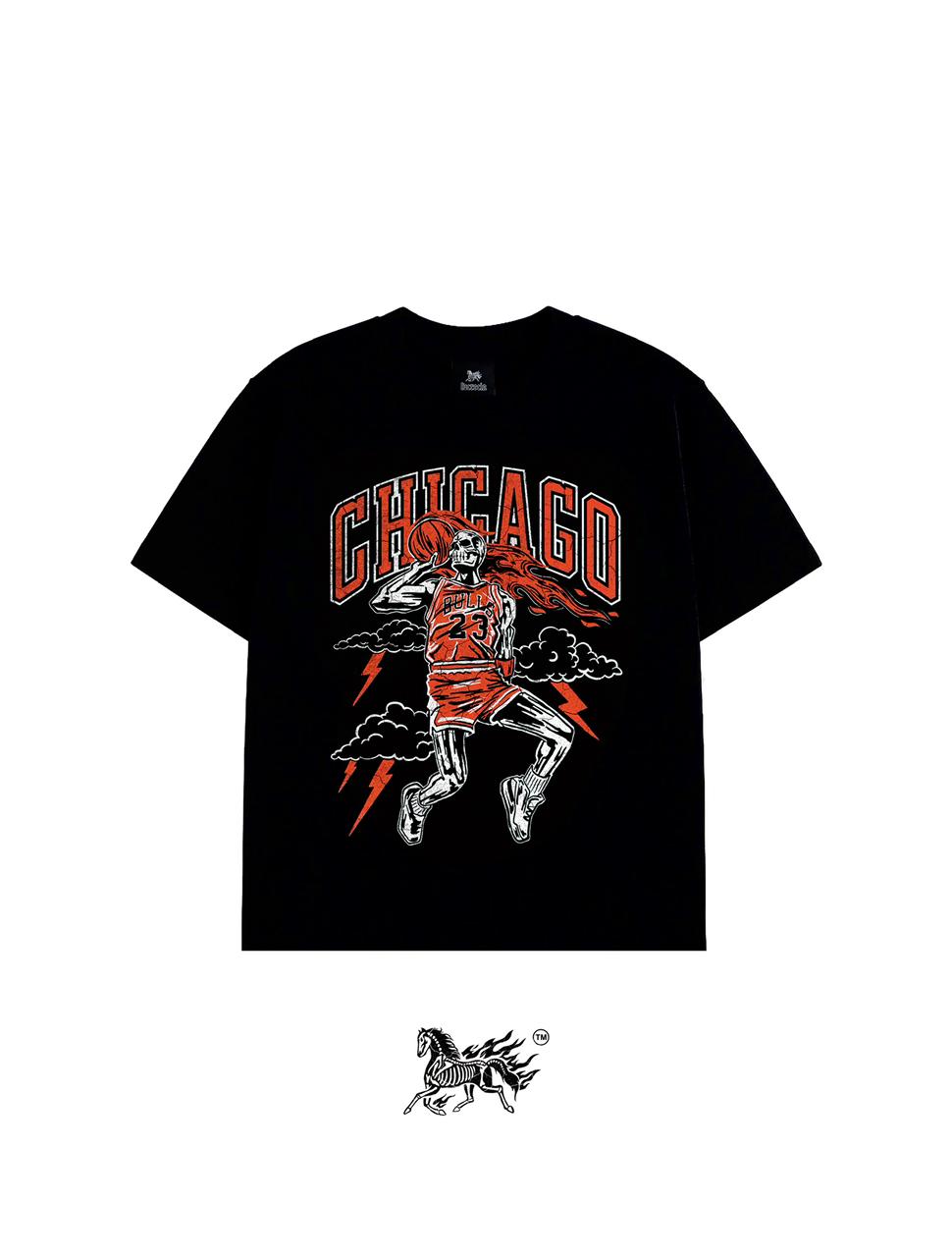 CHICAGO "PREMIUM" BLACK TEE
