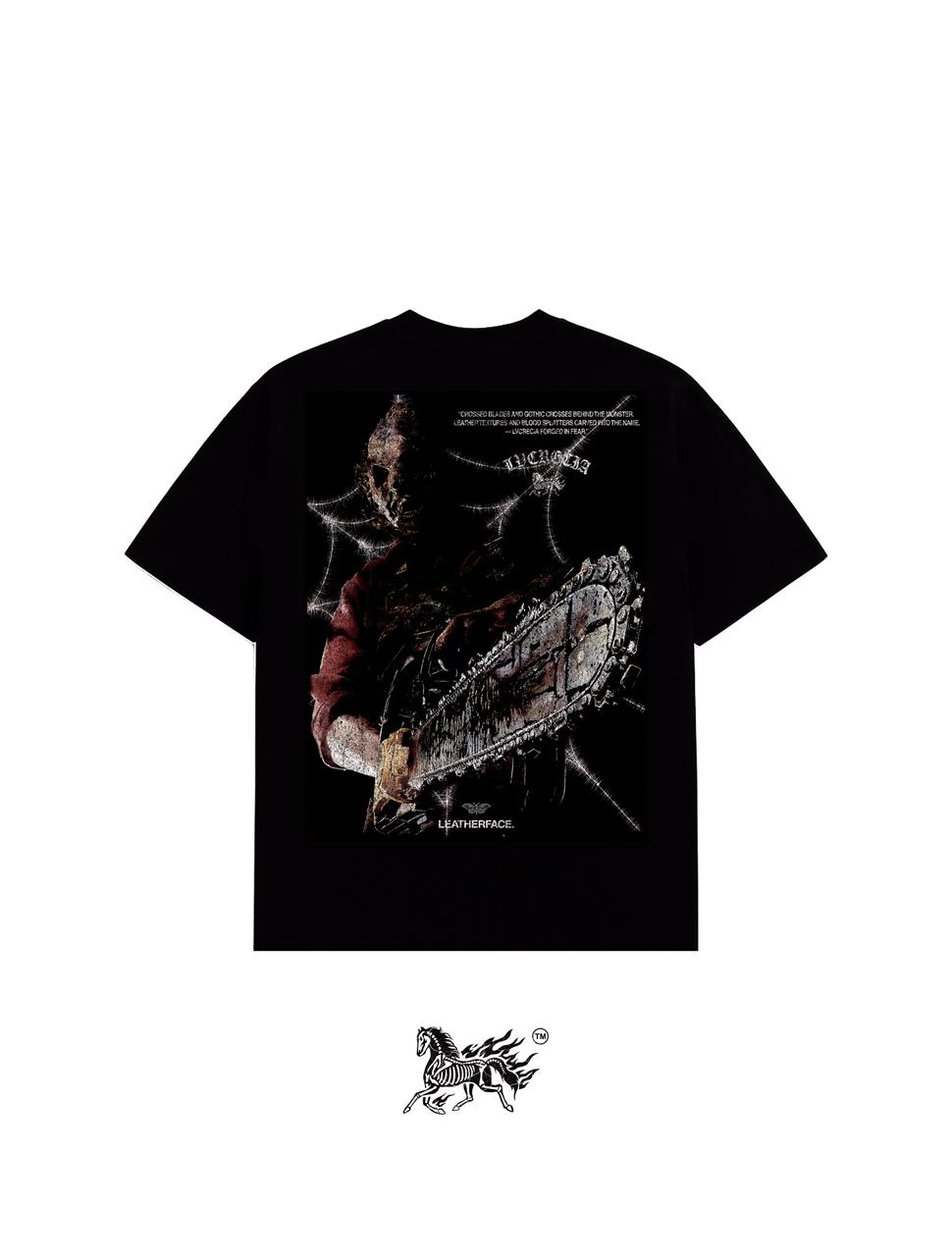 LEATHERFACE "PREMIUM" BLACK TEE