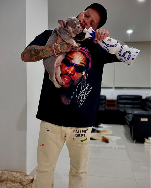 DA PURPLE RODMAN "PREMIUM" BLACK TEE