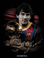 YOUNG MESSI "PREMIUM" BLACK TEE