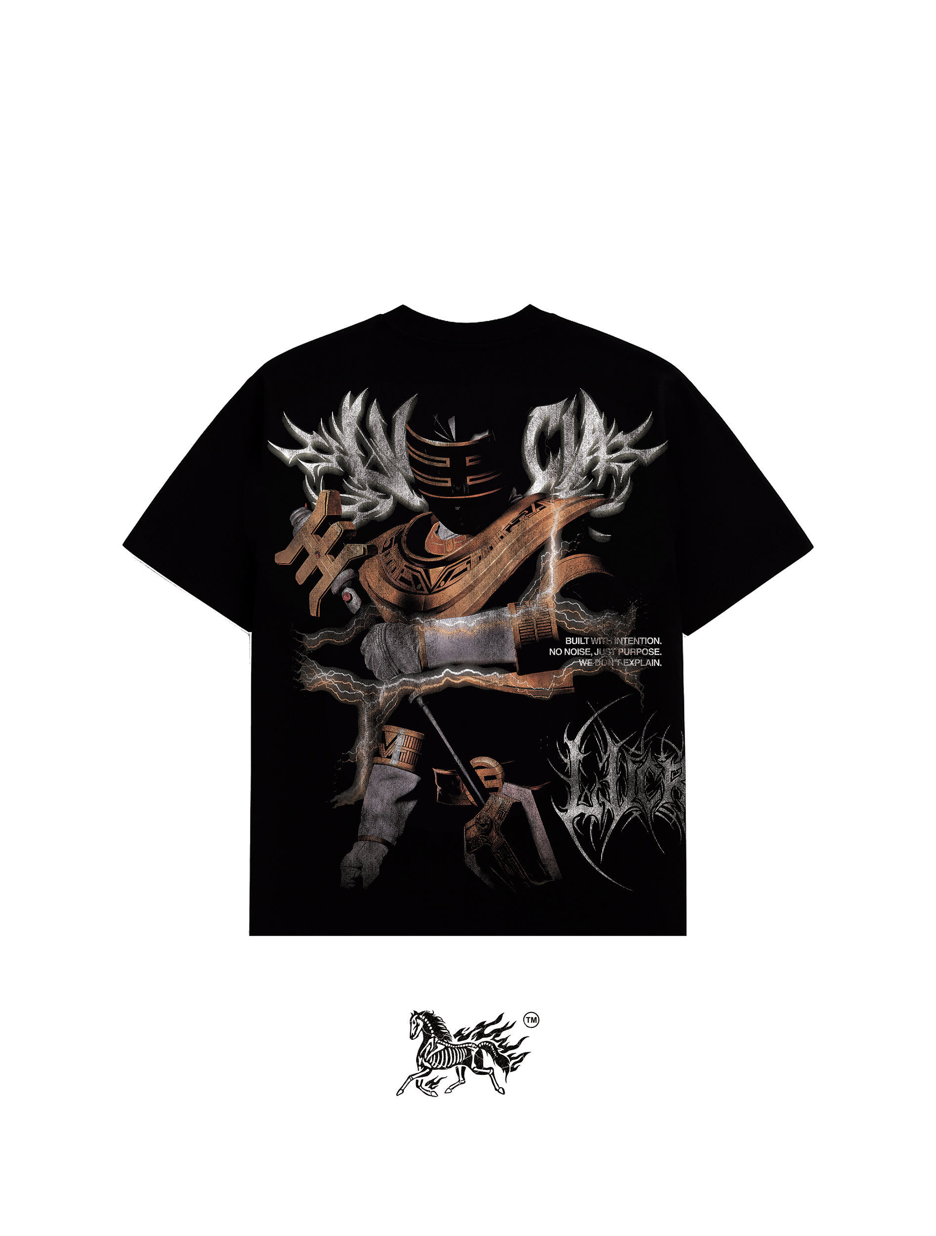 BLACK RANGER ALL-OVER PRINT "PREMIUM" BLACK TEE