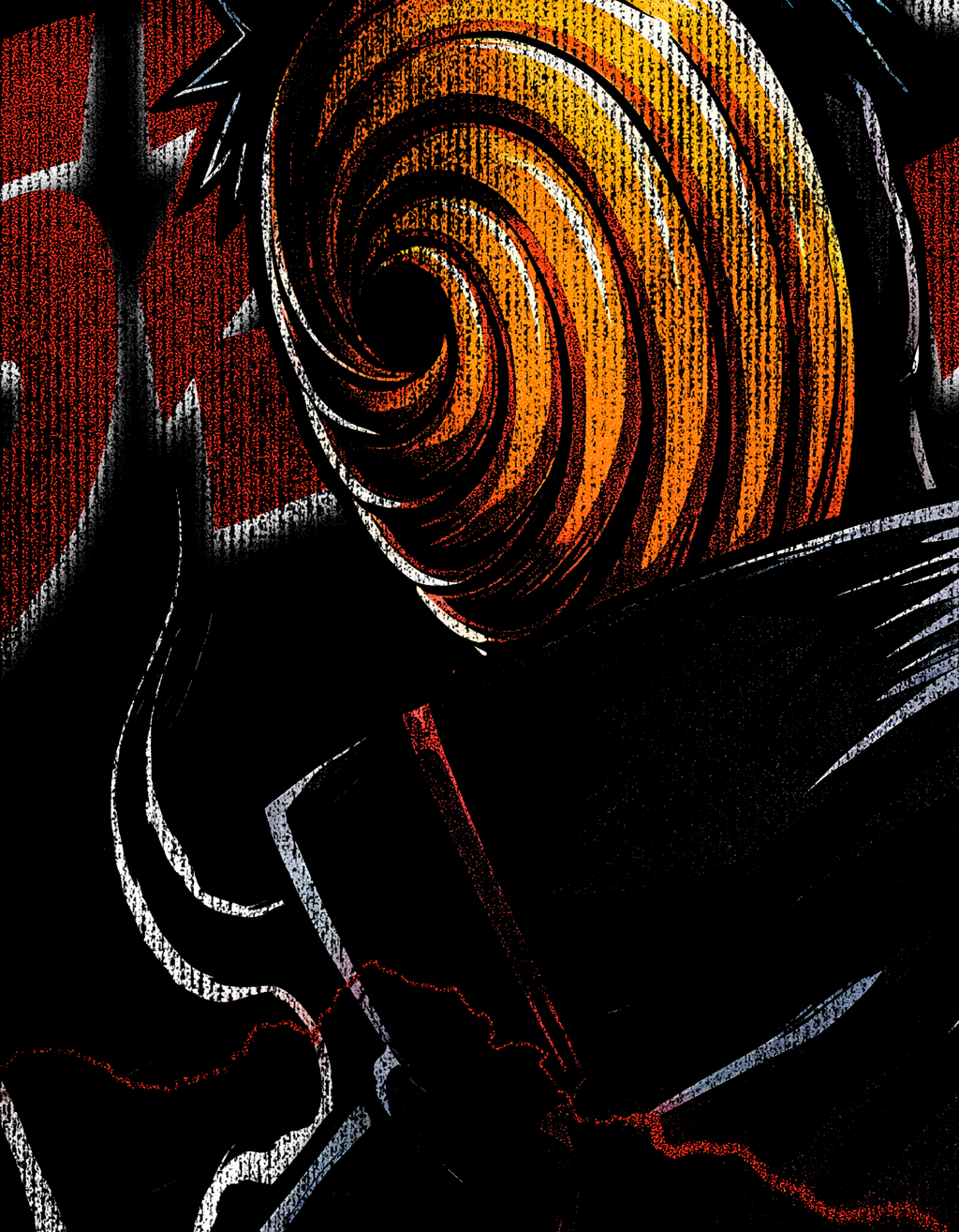 OBITO UCHIHA AOP "PREMIUM" BLACK TEE