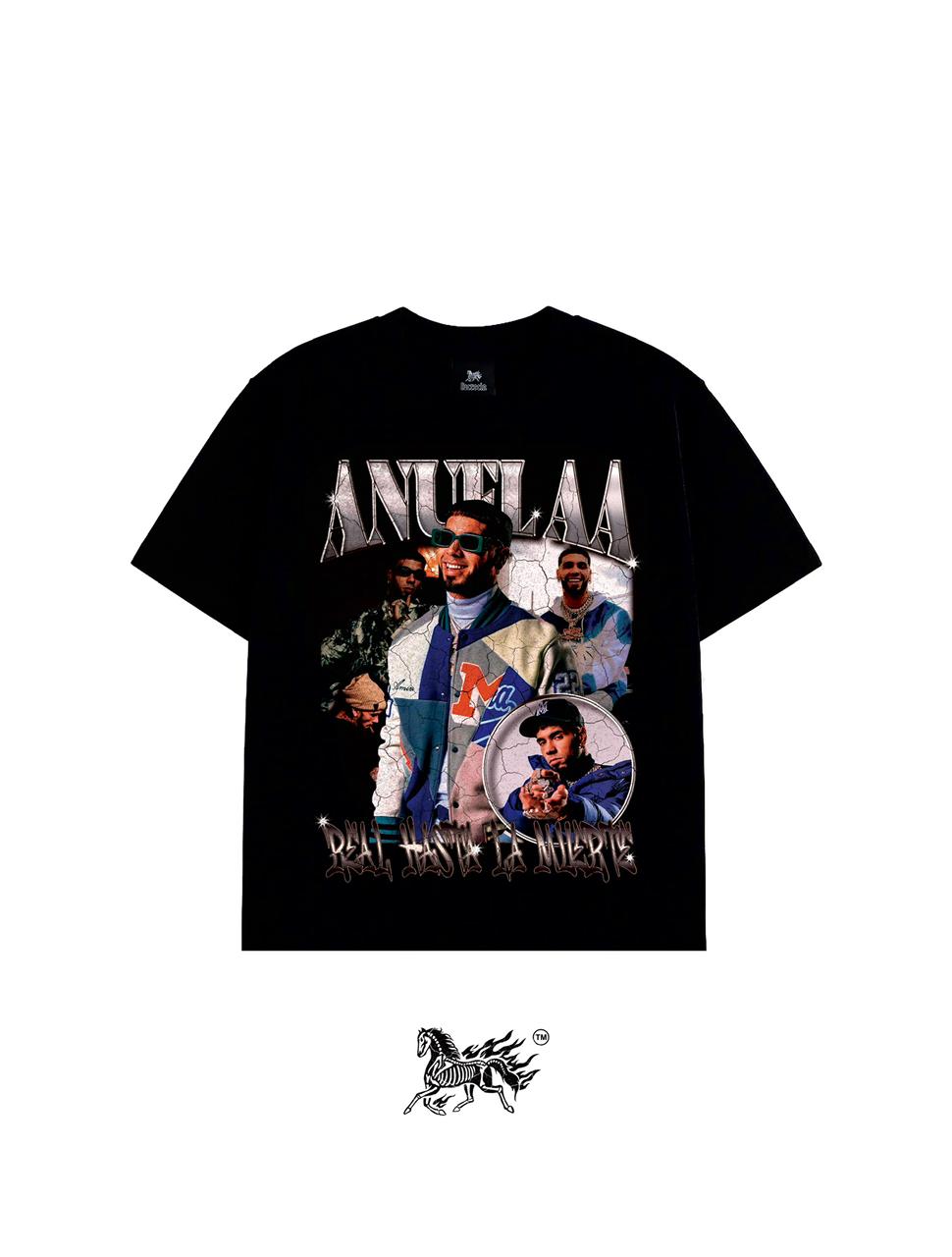 ANUEL AA  "PREMIUM" BLACK TEE