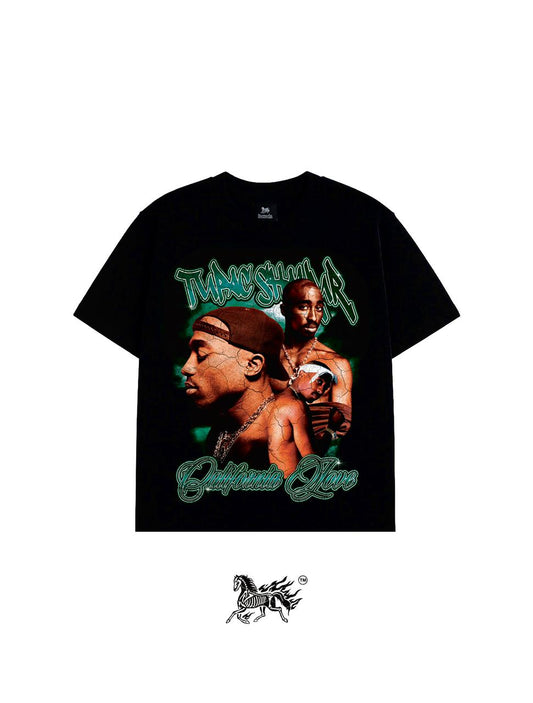 TUPAC "PREMIUM" BLACK TEE