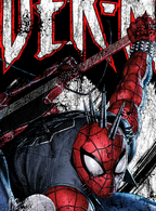 SPIDERPUNK BACK "PREMIUM" BLACK TEE