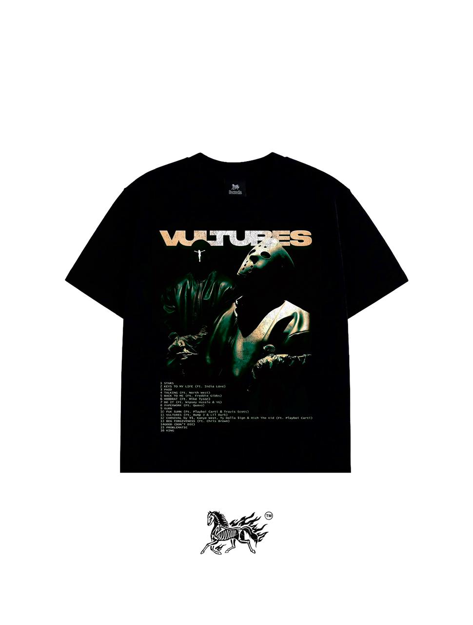 VULTURES "PREMIUM" BLACK TEE