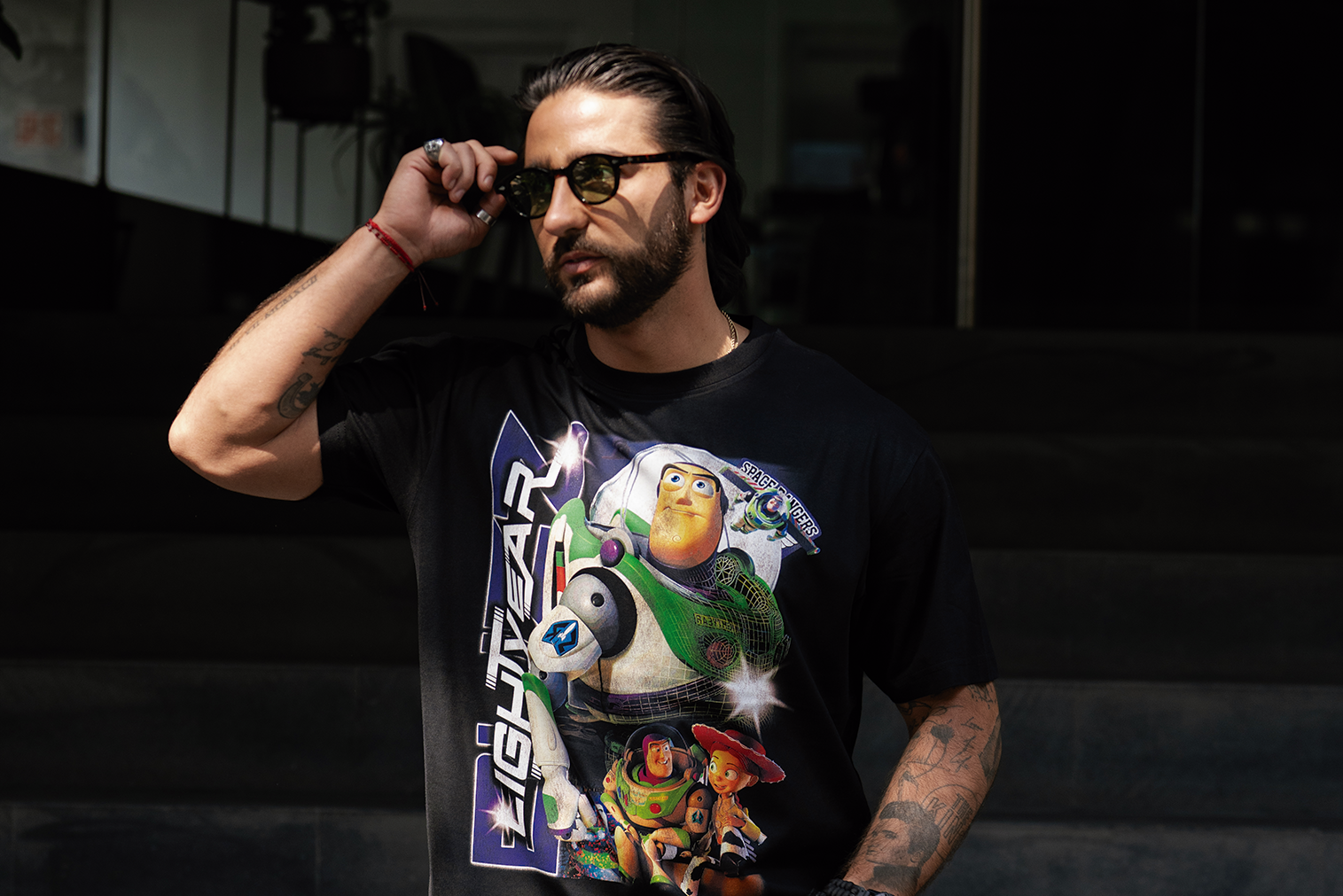 BUZZ LIGHTYEAR "PREMIUM" BLACK TEE