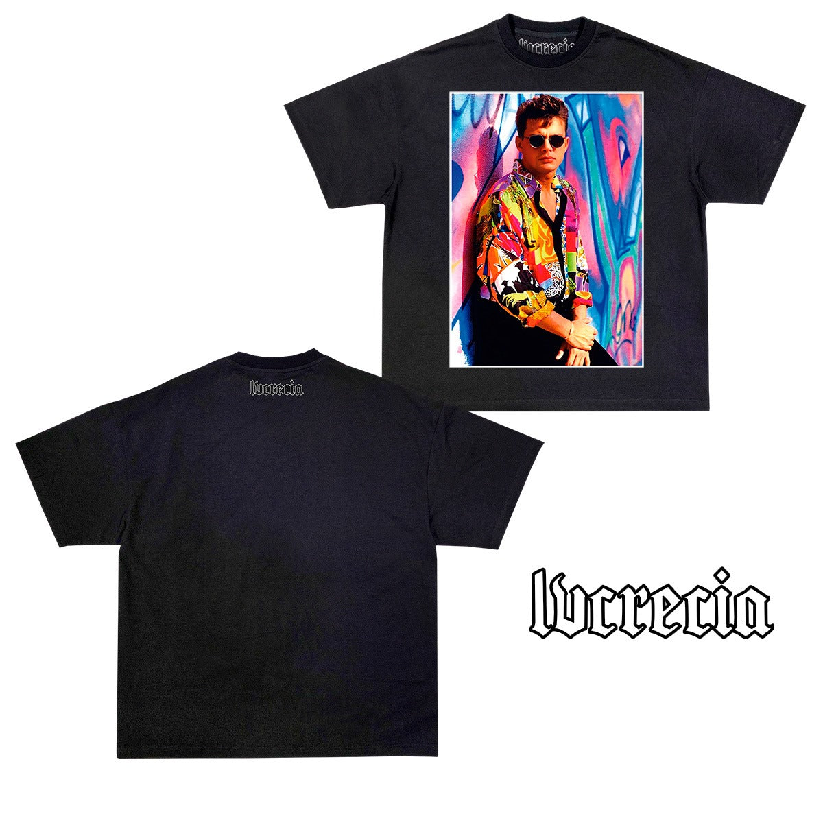 Luis Miguel Colors Black Tee