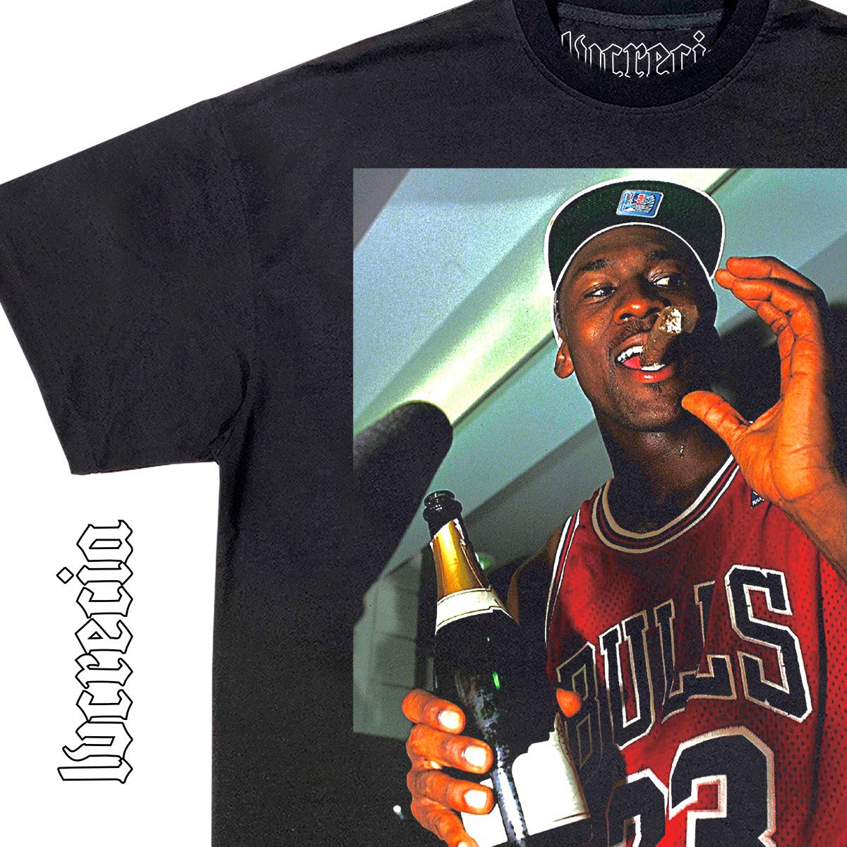 Champagne Mike Black Tee
