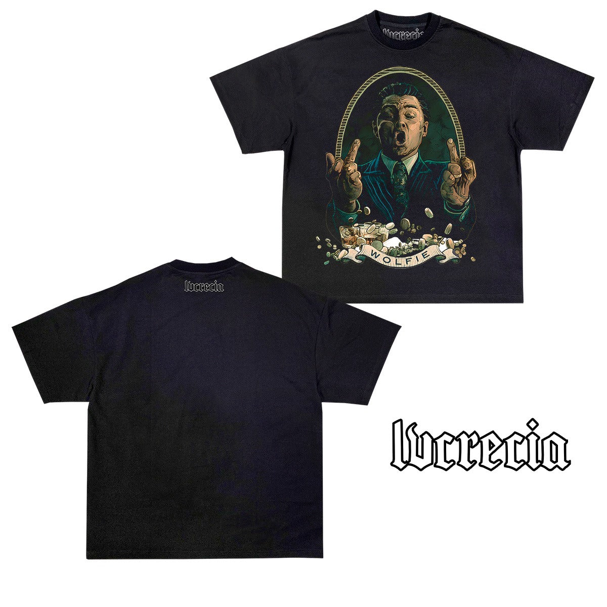 Wolf of Wallstreet Black Tee