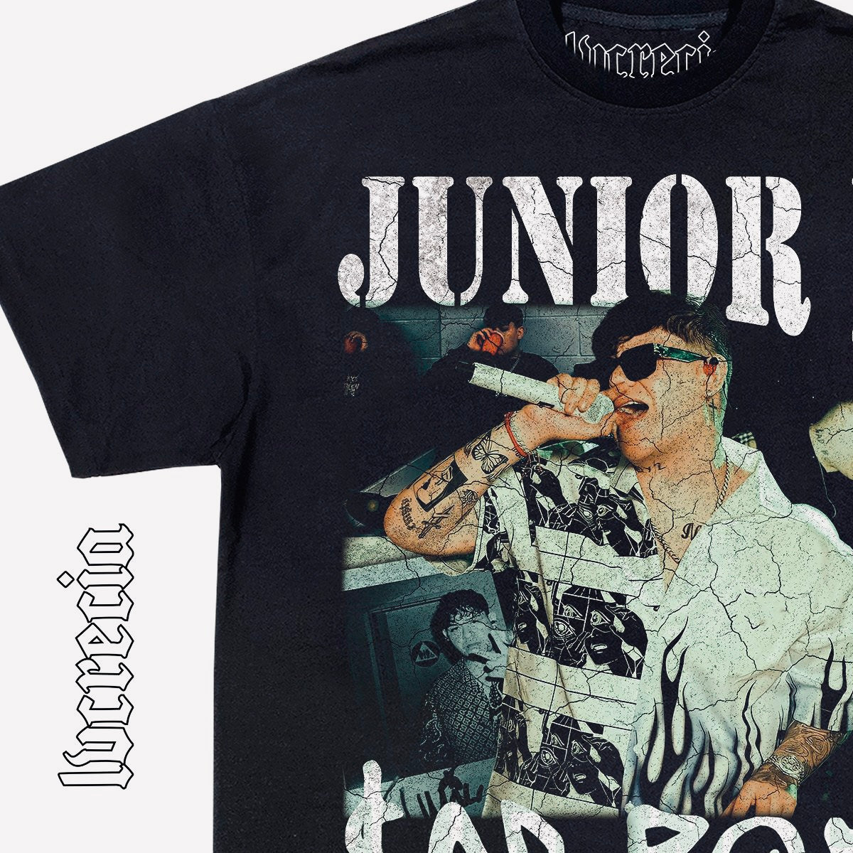 Junior H Black Tee