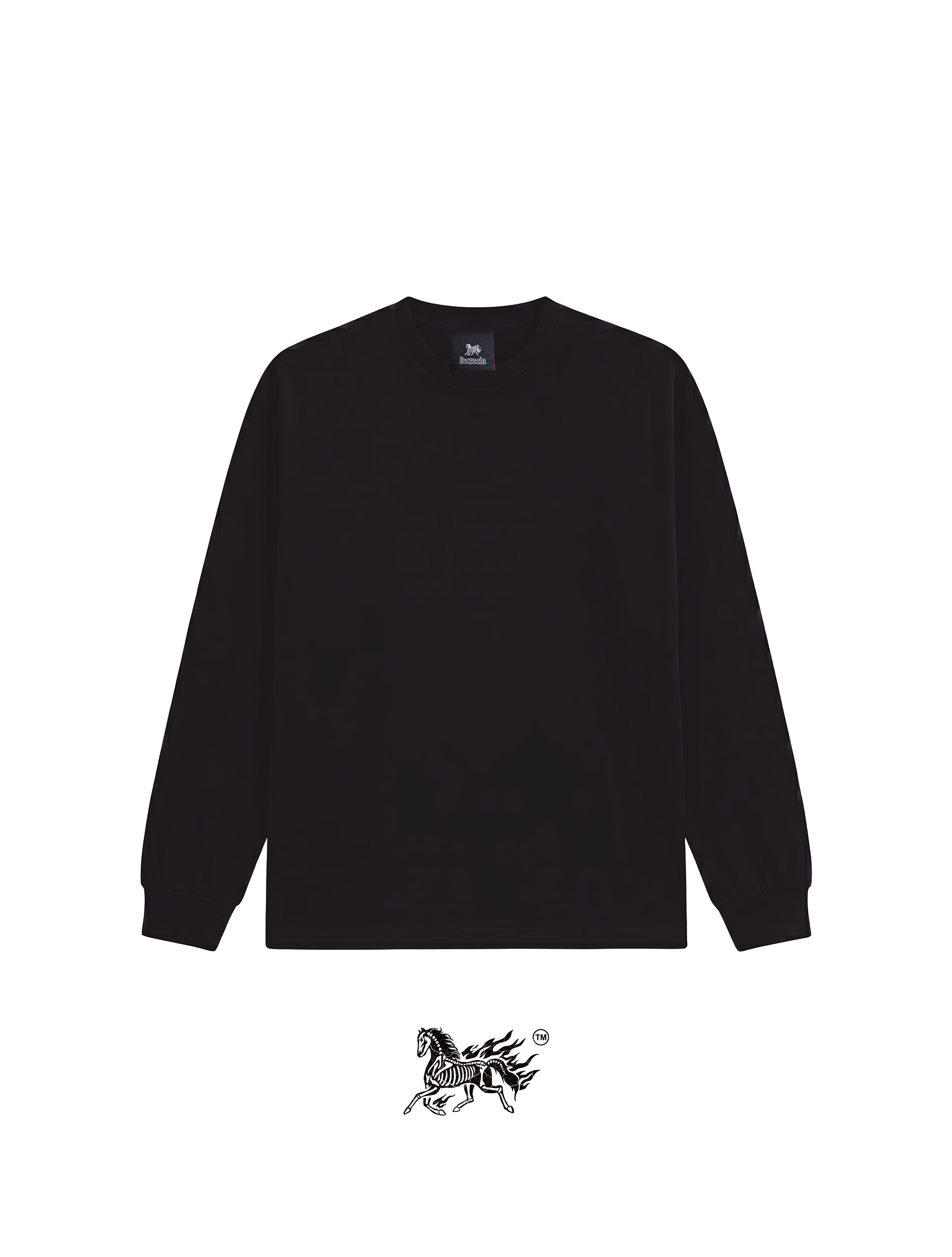 BLACK LONG SLEEVE "PREMIUM" CUSTOM TEE