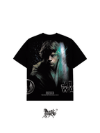 LUKE SKYWALKER AOP "PREMIUM" BLACK TEE