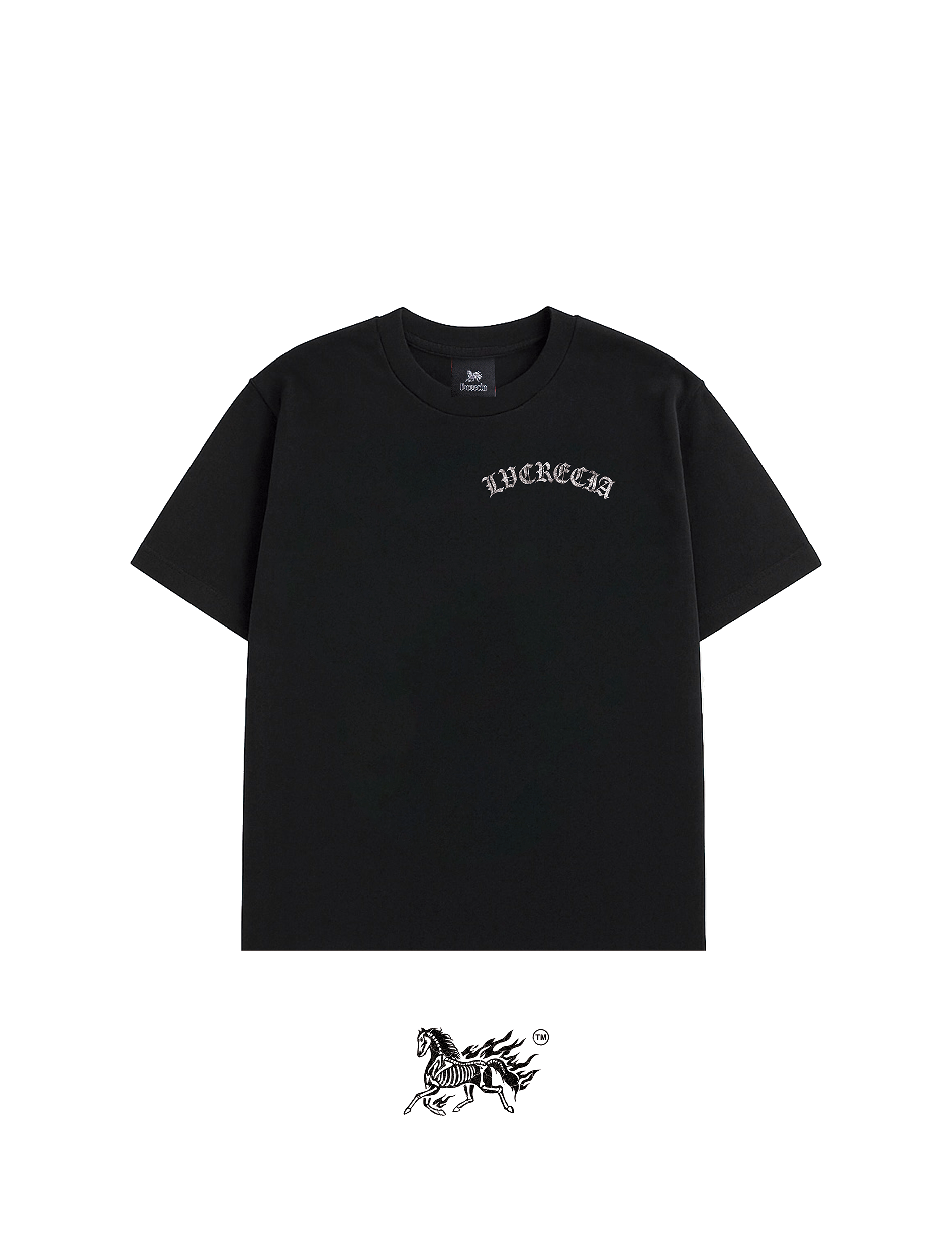 DEMON BACK "PREMIUM" BLACK TEE
