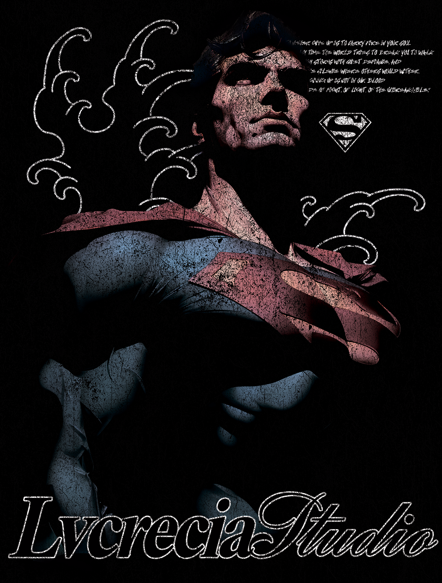 SUPERMÁN "PREMIUM" BLACK TEE