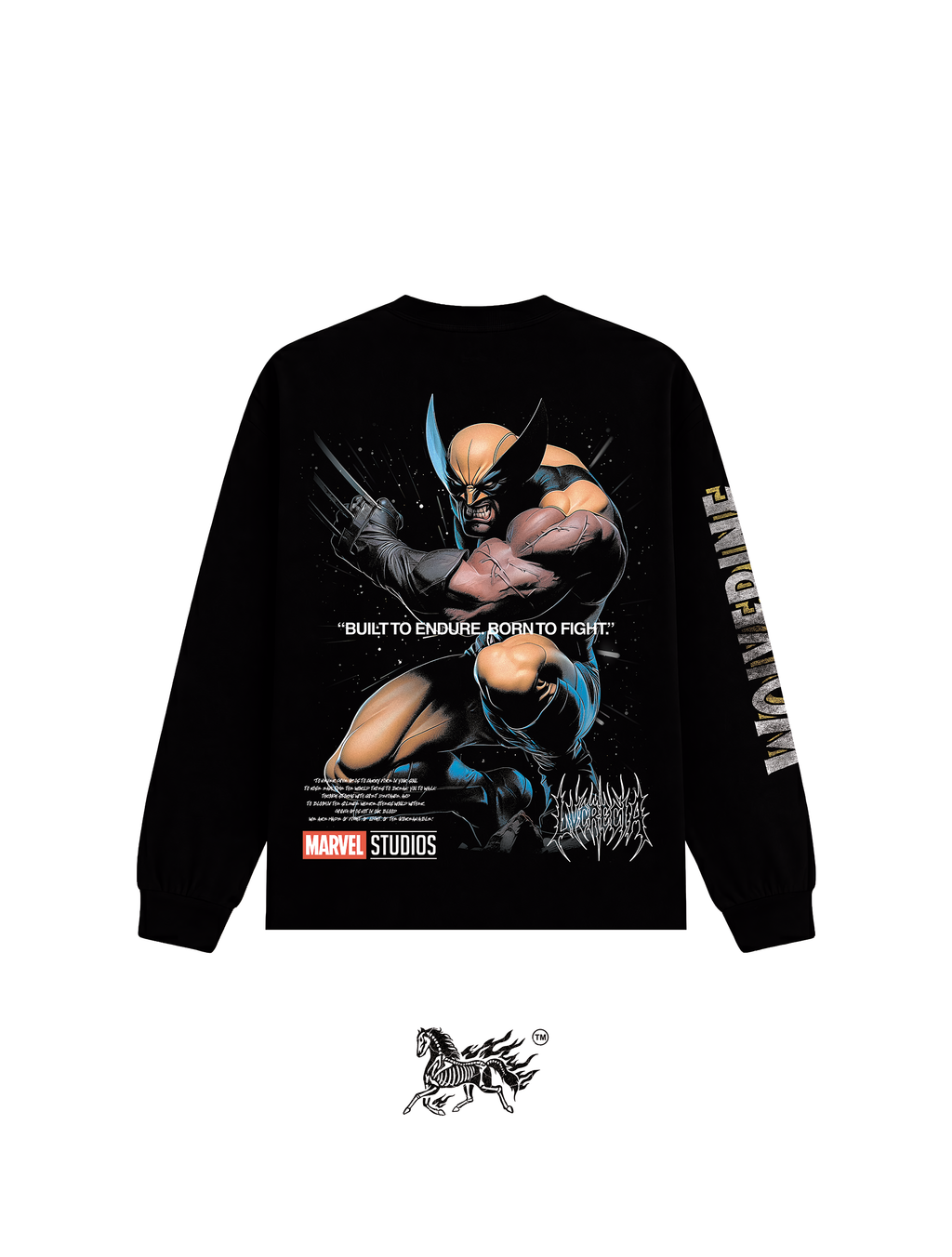 WOLVERINE "PREMIUM" LONG SLEEVE BLACK TEE